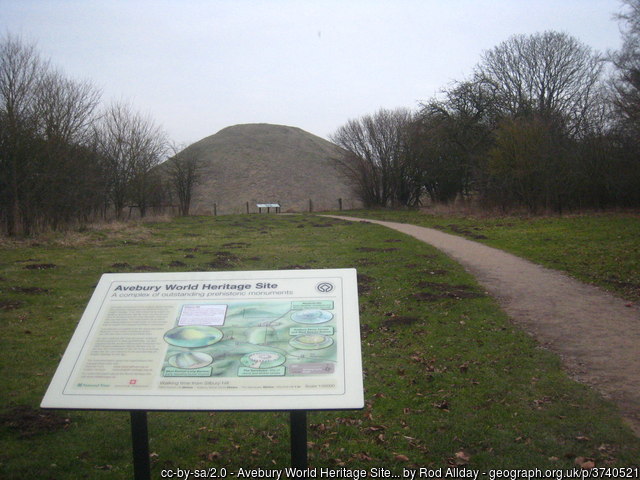 Silbury Hill heritage site, near Stonehenge